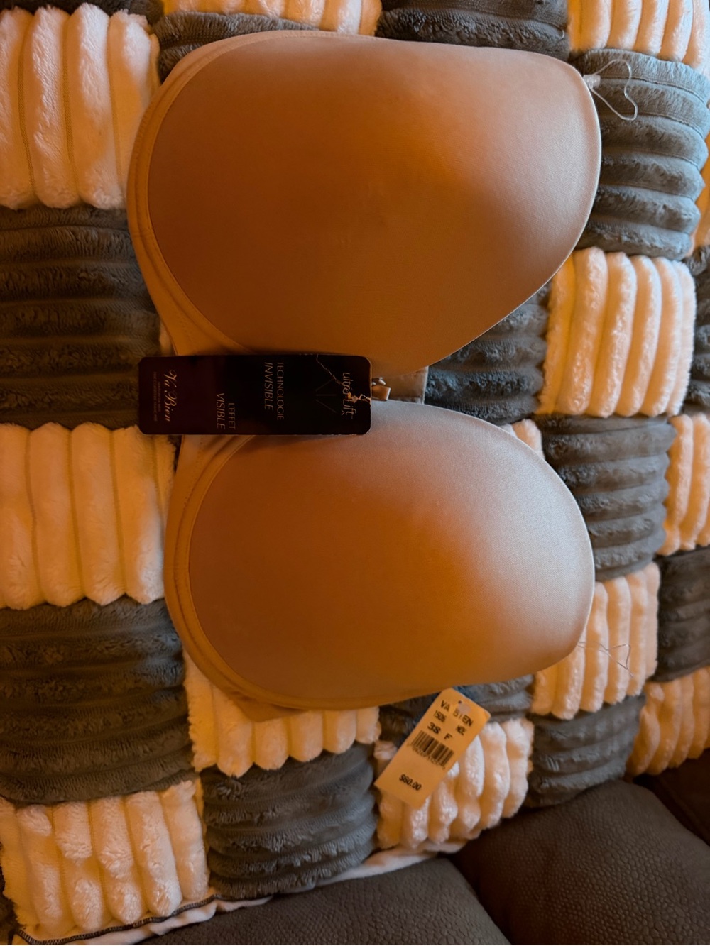 Strapless Adhesive Invisible Bra in Tan - Smooth Contour Support